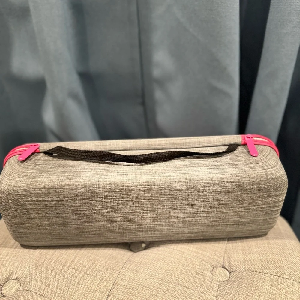 Gray and Pink hair equipment Organizer Case